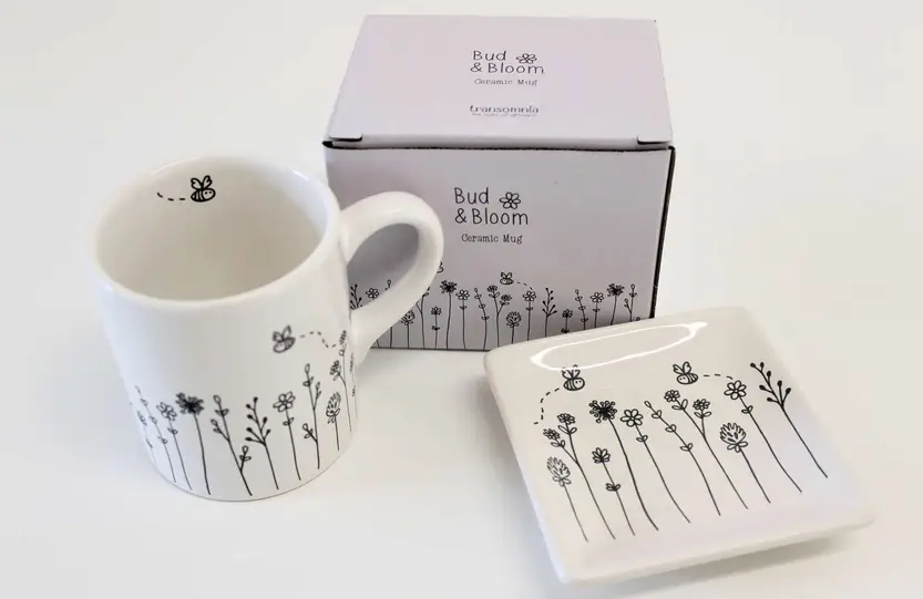 Mugs, plates and crockery with amazing insect themes